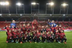 3. Liga; FC Ingolstadt 04 - Hallescher FC; Einlaufkinder, Kids Verein