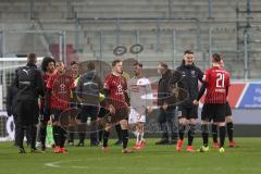 3. Liga - FC Ingolstadt 04 - Türkgücü München - Spiel ist aus Sieg FCI 2:1, Jubel, Caniggia Ginola Elva (14, FCI) Francisco Da Silva Caiuby (13, FCI) Marcel Gaus (19, FCI) Stefan Kutschke (30, FCI) Tobias Schröck (21, FCI)