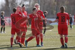 2. Frauen-Bundesliga Süd - Saison 2020/2021 - FC Ingolstadt 04 - FC Würzburger Kickers - Der 2:0 Führungstreffer durch Maier Ramona rot FCI - jubel - Foto: Meyer Jürgen