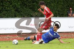 Kreisklasse - Saison 2023/2024 - TSV Ingolstadt Nord - TSV Kösching- Giovanni Di Terlizzi blau - Simon Ostermeier rot Kösching - Foto: Meyer Jürgen