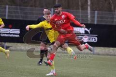 Bayernliga Süd - Saison 2022/2023 - FC Ingolstadt 04 - SV Kirchanschöring - Ishak Karaogul (Nr.10 - FCI II) - Galler Julian gelb Kirchanschöring - Foto: Meyer Jürgen