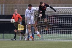 Freundschaftsspiel - Saison 2025/26 - FC Ingolstadt  II - ASV Neumarkt - Nuredin Rexhepi weiss FCI - Selim Mjaki schwarz Neumarkt  - Foto: Meyer Jürgen