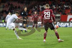 2.BL; 1. FC Nürnberg - FC Ingolstadt 04; Dennis Eckert Ayensa (7, FCI) Handwerker Tim (29 , 1.FCN)