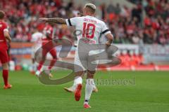 3. Liga - Saison 2023/24 - Rot-Weiss Essen - FC Ingolstadt 04 -  - Maximilian Dittgen (Nr.10 - FCI) - XXXXX - Foto: Meyer Jürgen