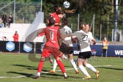 2023_10_22 - 2. Bundesliga - Saison 2023/24 - FC Ingolstadt 04 Frauen - FSV Gütersloh - Samantha Stiglmair (Nr.27 - FCI Frauen) beim Kopfball - XXXXX - Foto: Meyer Jürgen