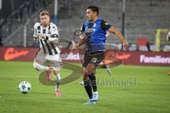 3. Liga - Saison 2026/27 - Waldhof Mannheim - FC Ingolstadt 04 - Lars Lokotsch (Nr.13 - FCI) - Claudio Kammerknecht (Nr.15 - Waldhof Mannheim) - Foto: Meyer Jürgen