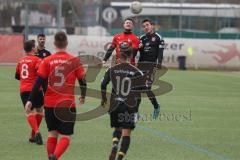 AUDI - Schanzer Amateurcup 2023 - Vorrunde - Türk SV Ingolstadt - SV 66 Pondorf - Dominik Tausch rot Pondorf - Tobias Schiller schwarz Türk Sv - Foto: Meyer Jürgen