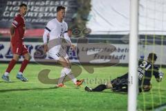 Toto-Pokal; 
Türkgücü München - FC Ingolstadt 04; Torchance Sebastian Grönning (11, FCI) Torwart Kolbe, Sebastian (31 TGM)