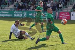 Fussball - Kreisliga - FC Gerolfing - SV Karlshuld - Christian Träsch Fc Gerolfing - Hope Agubuokwu grün Karlshuld - Foto: Meyer Jürgen