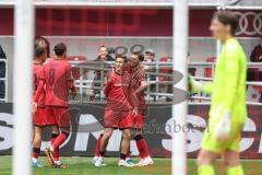 3. Liga; FC Ingolstadt 04 - SV Waldhof Mannheim; Yann Sturm (7, FCI) Tor Jubel Treffer Emre Gül (5, FCI) Fredrik Carlsen (8, FCI)
