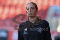 3. Liga; FC Ingolstadt 04 - FC Viktoria Köln; Cheftrainerin Sabrina Wittmann (FCI) vor dem Spiel