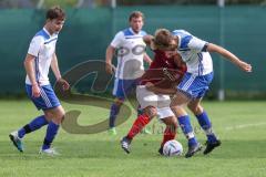 Kreisliga - Saison 2023/2024 - Türk SV Ingolstadt - TSV Mümchsmünster - Melih Soysal rot Türk SV #52 - Maximilian Anthofer weiss M-münster rechts - Foto: Meyer Jürgen
