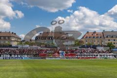 3. Liga; TSV 1860 München - FC Ingolstadt 04; Fan Fankurve Banner Fahnen Spruchband Choreografie Schanzer