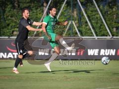 * Testspiel - Saison 2026/27 - FC Gerolfing - SV Manching-  - Maximilian Eberwein (Nr.4 - SV Manching) - Atilla Demir (Nr.29 - FC Gerolfing) - Foto: Meyer Jürgen