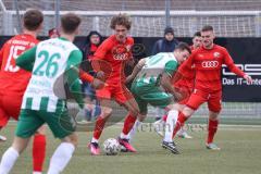 Bayernliga Süd - Saison 2022/2023 - FC Ingolstadt 04 - SV Schalding Heining - Juan Ignacio Cabrera (Nr.27 - FCI II) - Brückl Christian grün Schalding - Foto: Meyer Jürgen