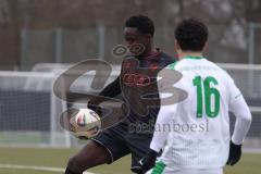 *** Bayernliga Nord - Saison 2025/26 - FC Ingolstadt 04 II - SpVgg Greuther Fürth - Jason Osei Tutu (Nr.11 - FC Ingolstadt II) - Mehmet Avlayici grün Fürth - Foto: Meyer Jürgen