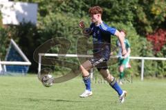 Kreisklasse - Saison 2025/26- SV Haunwöhr - FC Geisenfeld  - Tim Schirmer blau Haunwöhr - XXXXX - Foto: Meyer Jürgen