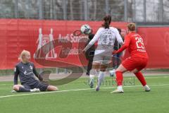 2. Bundesliga Frauen - Saison 2023/24 - FC Ingolstadt 04 Frauen - FC Carl Zeiss Jena - Nina Penzkofer (Nr.29 - FCI) - Juckel Nelly weiss Jena - Janning Jasmin Torwart Jena - Foto: Meyer Jürgen