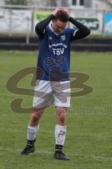 Kreisliga Saison 2022/2023 - TSV Großmehring - FC Hitzhofen  - Johannes Brunnhuber blau mit einer Torchance - enttäuscht -  - Foto: Meyer Jürgen