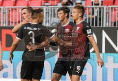 2.BL; SV Sandhausen - FC Ingolstadt 04 - Tor Jubel Filip Bilbija (35, FCI) Nils Roeseler (13, FCI) Merlin Röhl (34, FCI) Dominik Franke (3 FCI)