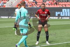 3.Liga - Saison 2022/2023 - FC Ingolstadt 04 -  1. FC Saarbrücken - Pascal Testroet (Nr.37 - FCI) - Tattoos - Foto: Meyer Jürgen