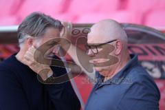 Toto-Pokal - Saison 2023/2024 - FC Ingolstadt 04 - Jahn Regensburg - Geschäftsführer Sport und Kommunikation Dietmar Beiersdorfer (FCI) -  - Vorsitzender des Vorstandes Peter  Jackwerth (FCI) - Foto: Meyer Jürgen