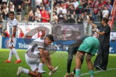 3. Liga - Saison 2026/27 - Victoria Köln - FC Ingolstadt 04  - Cheftrainerin Sabrina Wittmann (FCI). gibt Anweisungen an Nishan Velupillay (Nr.28 - FCI) - XXXXX - Foto: Meyer Jürgen