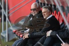 3. Liga; FC Ingolstadt 04 - FC Viktoria Köln; Geschäftsführer Dietmar Beiersdorfer (FCI) Vorsitzender des Vorstandes Peter Jackwerth (FCI)