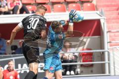 2.BL; FC Ingolstadt 04 - 1. FC Nürnberg - Stefan Kutschke (30, FCI) Torwart Mathenia Christian (26 , 1.FCN)