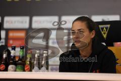 3. Liga - Saison 2024/25 - Alemannia Aachen - FC Ingolstadt 04  - Cheftrainerin Sabrina Wittmann (FCI) bei der PK nach dem Spiel - XXXXX - Foto: Meyer Jürgen