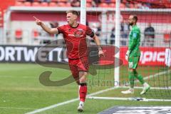 3. Liga; FC Ingolstadt 04 - SSV Ulm; Tor Jubel Treffer 2:1 Simon Lorenz (32, FCI) mit dem Kopf, Ortag Christian (39 Ulm)
