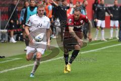 3.Liga - Saison 2022/2023 - FC Ingolstadt 04 -  - SV Waldhof-Mannheim - Laurent Jans (Nr.18 - SV Waldhof Mannheim) - Patrick Schmidt (Nr.9 - FCI) - Foto: Meyer Jürgen