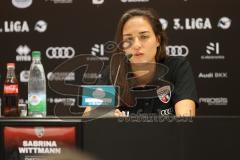 3. Liga - Saison 2024/25 - Pressekonferenz - FC Ingolstadt 04 -  - Cheftrainerin Sabrina Wittmann (FCI) - XXXXX - Foto: Meyer Jürgen