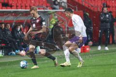 2.BL; FC Ingolstadt 04 - Erzgebirge Aue; Christian Gebauer (22, FCI) Antonia Jonjic (9 Aue)