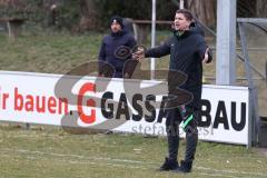 Testspiel - SV Manching - TSV Pöttmes - Florian Stegmeier Trainer Manching - Foto: Jürgen Meyer