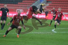 3. Fußball-Liga - Saison 2020/2021 - FC Ingolstadt 04 - FC Viktoria Köln - Der 2:1 Siegtreffer durch Ganiggia Ginola Elva (#14,FCI)  - jubel - Foto: Meyer Jürgen