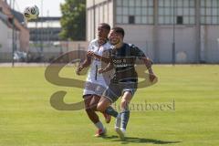 Bayernliga Nord - Saison 2025/26 - FC Ingolstadt 04 II - SV Weiden - Zeitler Moritz grau Weiden - Micah Ham (Nr.25 - FC Ingolstadt II) - Foto: Meyer Jürgen