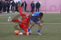 A-Junioren - Bundesliga Süd FC Ingolstadt 04 - TSG 1899 Hoffenheim - Benedikt Schwarzensteiner (Nr.18 - FCI A-Junioren) - Micheler Florian blau Hoffenheim -  Foto: Meyer Jürgen