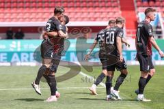 3. Liga; FC Ingolstadt 04 - VfB Lübeck; Tor Jubel Treffer Moritz Seiffert (23, FCI) Marcel Costly (22, FCI)