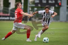 Bayernliga Nord - Saison 2026/27 - FC Ingolstadt 04 II - ASV Cham - Can Paylan (Nr.6 - FCI II) - Lukas Leutner rot Cham - Foto: Meyer Jürgen