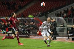 2.BL; 1. FC Nürnberg - FC Ingolstadt 04; Filip Bilbija (35, FCI) Valentini Enrico (22 , 1.FCN)