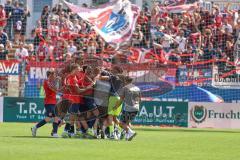 3. Liga; SpVgg Unterhaching - FC Ingolstadt 04; Tor Jubel Treffer Stiefler Manuel (8 SpVgg) 2:1