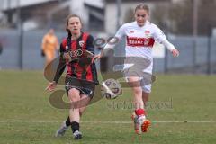 2. Bundesliga Frauen - Saison 2025/26 - FC Ingolstadt 04 Frauen - VFB Stuttgart  - Stefanie Reischmann (Nr.24 - FC Ingolstadt Frauen I) - Dürr Muriel weiss Stuttgart  - Foto: Meyer Jürgen