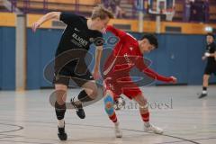 Hallenturnier MTV Ingolstadt - Saison 2025/26 - Türkisch SV Ingolstadt - SV Manching - Rainer Meisinger (Nr.8 - SV Manching) - Ahmet Altay rot Türkisch - Foto: Meyer Jürgen