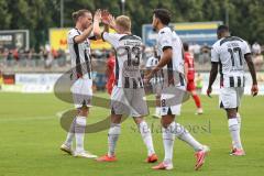 Toto Pokal; FC Memmingen - FC Ingolstadt 04, 2. Runde; Tor Jubel Treffer Lars Lokotsch (13, FCI) Obed Ugondu (17, FCI) Emre Gül (5, FCI) Vinko Šapina (41, FCI)