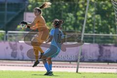 *** 2. Bundesliga Frauen - Saison 2025/26 - FC Ingolstadt 04 Frauen - Victoria Berlin - Torwart Franziska Maier (Nr.1 - FC Ingolstadt Frauen I) - Abu Sarah blau Berlin - Foto: Meyer Jürgen