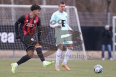 Bayernliga Nord - Saison 2024/25 - FC Ingolstadt 04 II - DJK Ammerthal - Berkay Öztürk (Nr.8 - FCI U21) - Oleksii Ohurtdov blau Ammerthal - Foto: Meyer Jürgen