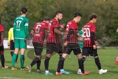 Toto-Pokal; VfB Eichstätt - FC Ingolstadt 04; Tor Jubel Treffer Pascal Testroet (37, FCI) Dominik Franke (3 FCI) Hawkins Jalen (20 FCI) Rico Preißinger (6, FCI)