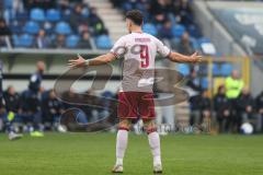 3. Liga - Saison 2025/26 - Waldhof Mannheim  -  FC Ingolstadt 04 - Mads Borchers (Nr.9 - FC Ingolstadt 04) - XXXXX - Foto: Meyer Jürgen