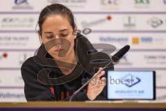 3. Liga; Erzgebirge Aue - FC Ingolstadt 04; Interview Pressekonferenz Cheftrainerin Sabrina Wittmann (FCI)